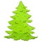 Vector illustration. lush Christmas tree