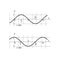 Vector illustration of mathematics functions sin and cos