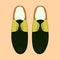 Vector illustration with men fashion shoes. Classic Brogue Shoes. Oxfords Men`s Shoes.