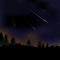 Vector illustration of Meteor Shower on night sky background.