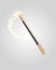 Vector illustration of miracle magical stick with sparkle isolated on transparent background. shot of a magic wand