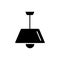 Vector illustration of modern ceiling lamp. Flat icon of pendant