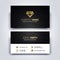 Vector Illustration Modern Creative Dark and Clean Business Card Template - Front and Backside