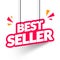 Vector Illustration Modern Hanging Bestseller Sign For Web Shop