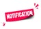 Vector Illustration Modern Notification Sticker