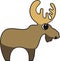 Vector illustration of a moose
