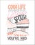 Vector illustration with motivating inspirational quote about love to pie and desserts