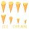 Vector illustration for natural ice cream