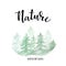 Vector illustration of `Nature adventure` lettering.