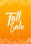 Vector illustration: Orange template of Fall Sale poster