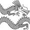 Vector illustration oriental dragon