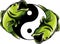 vector illustration Oriental Yin Yang Fish Symbol