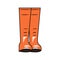 Vector illustration of a pair of rubber boots