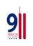 Vector illustration of Patriot Day 911 anniversary. USA Patriot Day banner