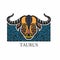 Vector illustration pattern with taurus   horoscope sign