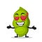 vector illustration of peas mascot or character
