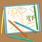 Vector Illustration: Pencils and Notebook