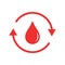 Vector illustration of periods icon. Menstruation concept.