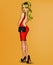 Vector illustration of pin up blonde