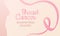 Vector illustration in pink gentle tones dedicated to breast cancer