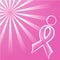 vector illustration of pink Support Ribbon