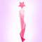Vector illustration Pink trophy