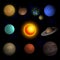 Vector illustration planets Solar system