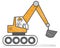 Vector Illustration of pover shovel