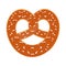 Vector illustration of pretzel and german sign. Set of pretzel and food stock symbol for web.