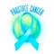 Vector illustration of prostate cancer awareness