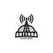 Vector illustration radio antenna wireless