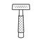 Vector illustration of razor and safety icon. Set of razor and grooming stock vector illustration.