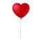 Vector illustration or read heart shape balloon on white background