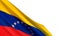 Vector illustration with realistic flag of Venezuela.