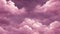 Vector illustration of a realistic sky background with dark antique mauve colors and clouds spread through the ai generated