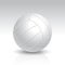 Vector Illustration of Realistic White Volleyball