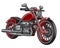 Vector illustration of red color motorcycle