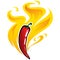 Vector illustration of red hot mexican spicy chilly pepper