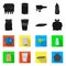 Vector illustration of refuse and junk icon. Collection of refuse and waste stock symbol for web.