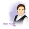 Vector illustration of Rosa Parks day.