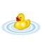 Vector illustration of a Rubber Duck