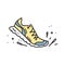 Vector illustration of running shoe