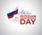 Vector illustration of Russian Independence Day