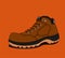 vector illustration of safety boots for workers