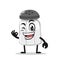 Vector illustration of salt shaker mascot or character