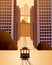 Vector illustration of san Francisco cable car.