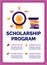 Vector illustration of scholarship program can help achieve your goals, support passion and purpose and investing in next