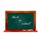 Vector illustration school dark green chalkboard