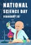 vector illustration science day poster. Old scientists doing research in lab, can use for poster, background, web