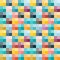 Vector Illustration. Seamless Background with Colorful Squares